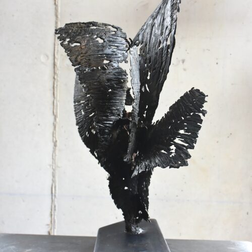 sculpture metal patiné abstraite et contemporaine de julien allegre