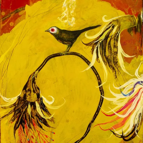 tableau contemporain acrylique couleur vive sur toile de l'artiste espagnol enrique mestre-jaime
