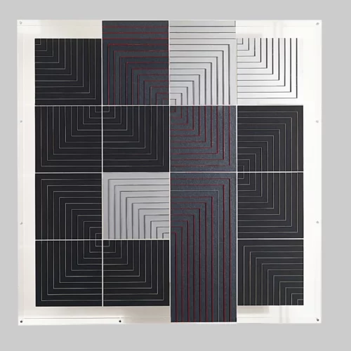 sculpture contemporaine en carton et papier, decoupe à la main de l artiste francoise luciani a acheter chez artmourier.com