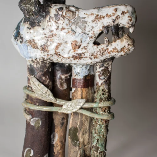 ceramique contemporaine en gres emaille de melanie duchaussoy en vente a la galerie art mourier