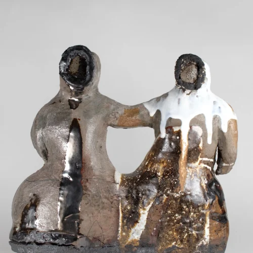 ceramique contemporaine en gres emaille de melanie duchaussoy en vente a la galerie art mourier